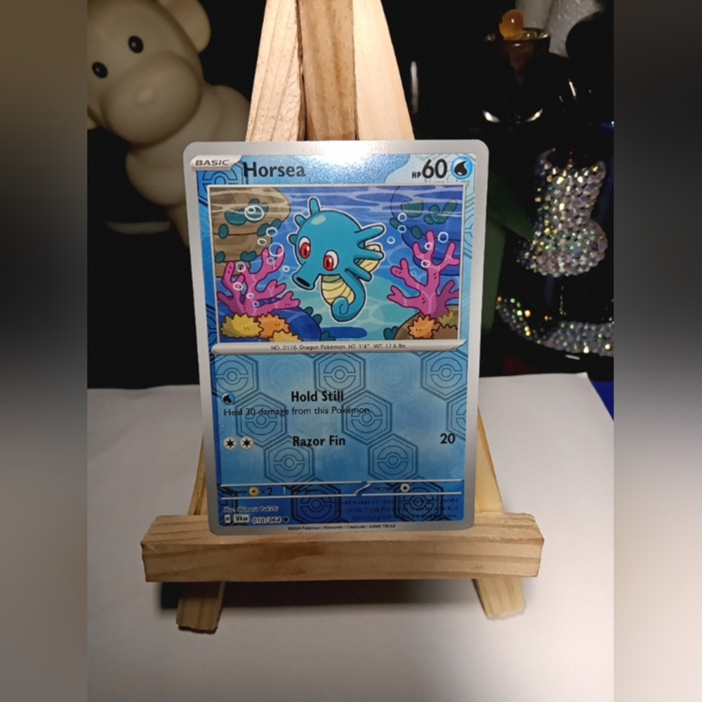 Horsea Reverse Holo Pokémon Card